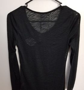 Hostility Tops - Hostility Black V Neck Long Sleeve Top Hostility Tops - Hostility Black V Neck Long Sleeve Top